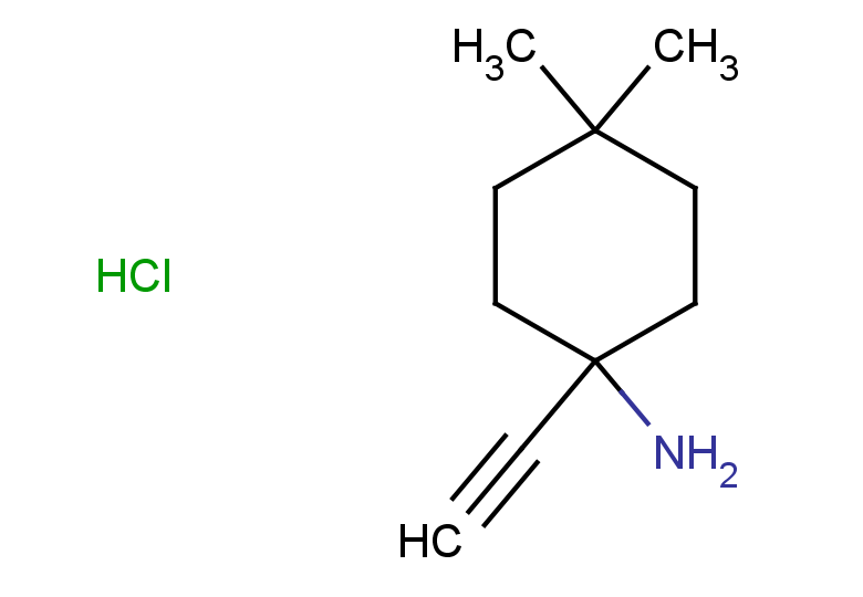 1-ethynyl-4,4-dimethylcyclohexan-1-amine hydrochloride