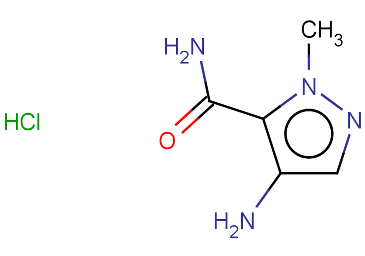 4-amino-1-methyl-1H-pyrazole-5-carboxamide hydrochloride