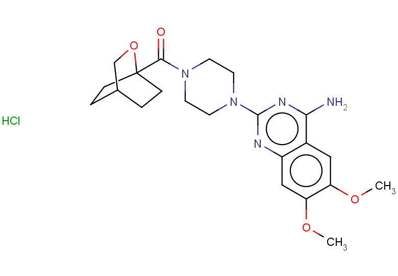 6,7-dimethoxy-2-[4-({2-oxabicyclo[2.2.2]octan-1-yl}carbonyl)piperazin-1-yl]quinazolin-4-amine hydrochloride
