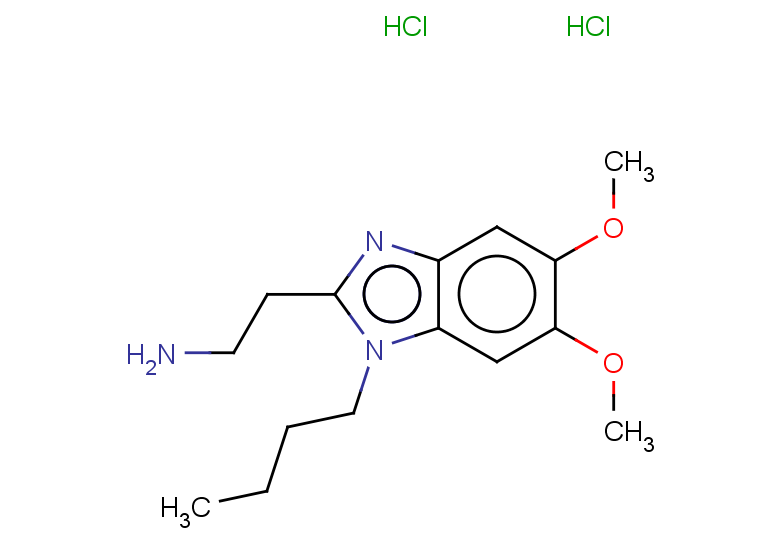 2-(1-butyl-5,6-dimethoxy-1H-1,3-benzodiazol-2-yl)ethan-1-amine dihydrochloride