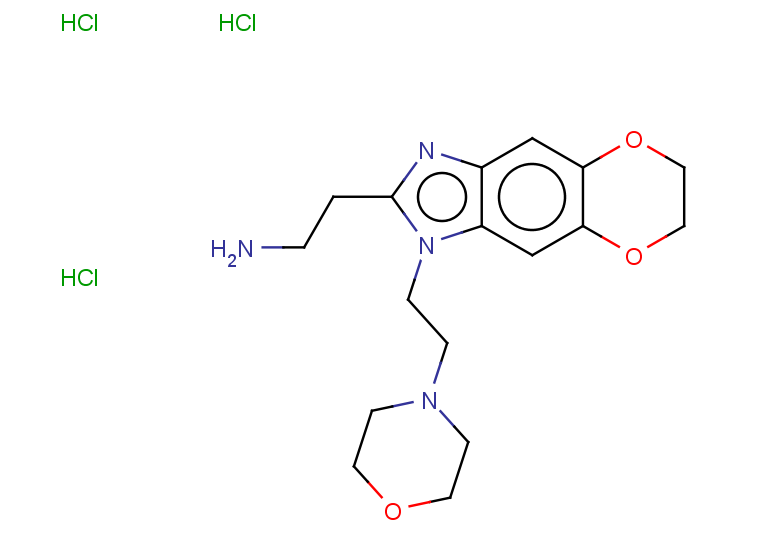 2-{6-[2-(morpholin-4-yl)ethyl]-10,13-dioxa-4,6-diazatricyclo[7.4.0.0^{3,7}]trideca-1,3(7),4,8-tetraen-5-yl}ethan-1-amine trihydrochloride