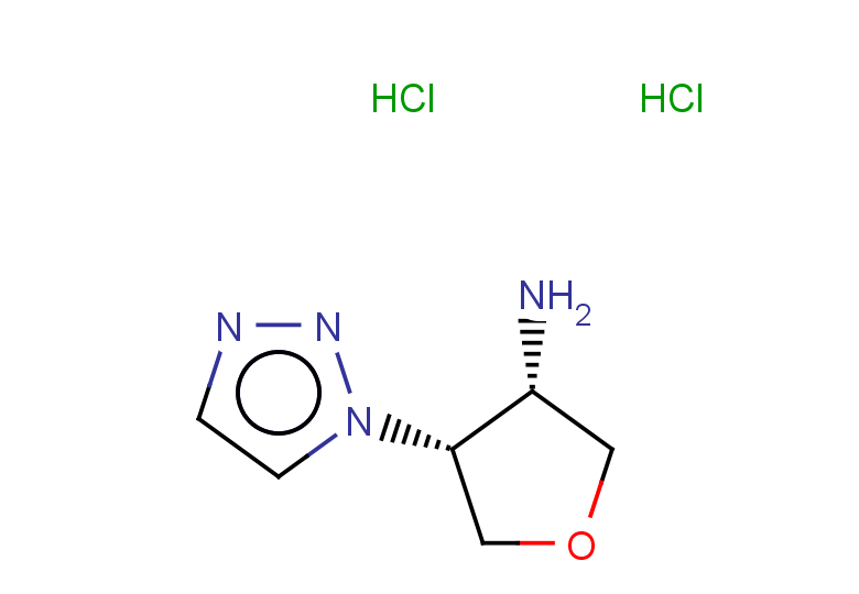 (3S,4R)-4-(1H-1,2,3-triazol-1-yl)oxolan-3-amine dihydrochloride