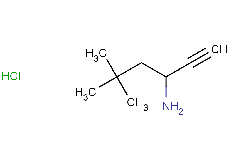 5,5-dimethylhex-1-yn-3-amine hydrochloride