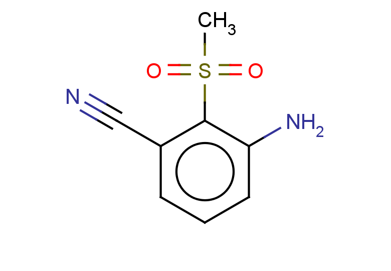 3-amino-2-methanesulfonylbenzonitrile
