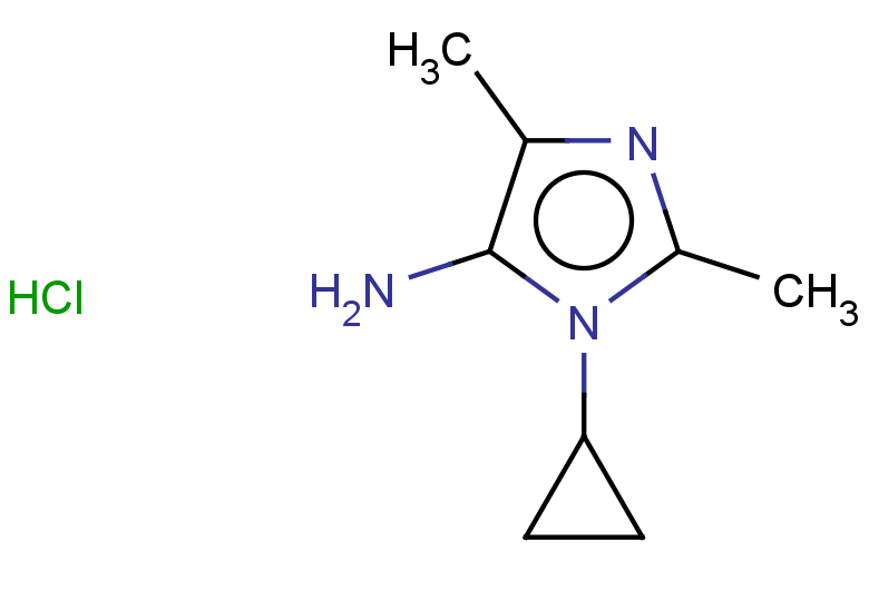 1-cyclopropyl-2,4-dimethyl-1H-imidazol-5-amine hydrochloride