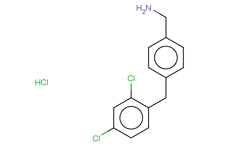 {4-[(2,4-dichlorophenyl)methyl]phenyl}methanamine hydrochloride