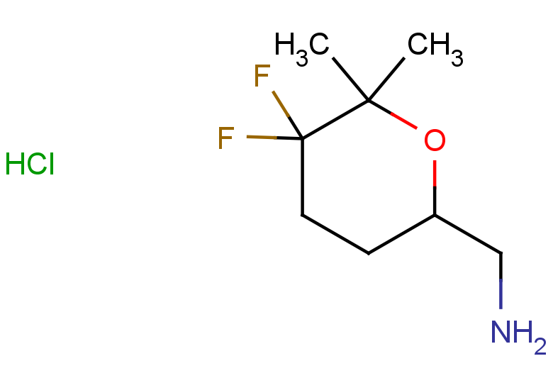 (5,5-difluoro-6,6-dimethyloxan-2-yl)methanamine hydrochloride