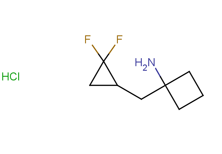 1-[(2,2-difluorocyclopropyl)methyl]cyclobutan-1-amine hydrochloride