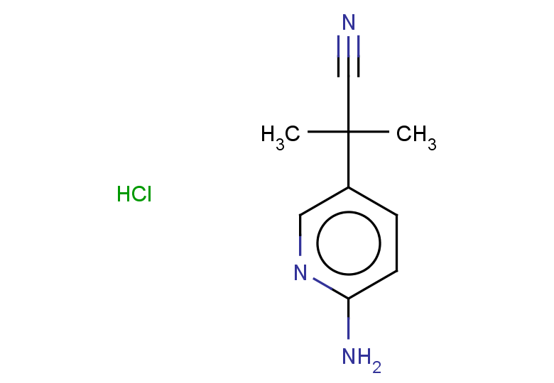 2-(6-aminopyridin-3-yl)-2-methylpropanenitrile hydrochloride