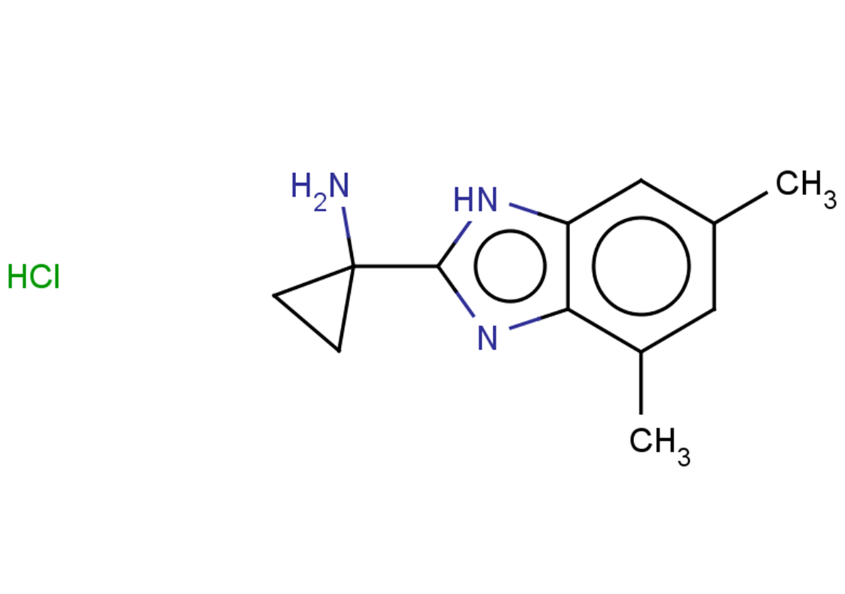 1-(4,6-dimethyl-1H-1,3-benzodiazol-2-yl)cyclopropan-1-amine hydrochloride