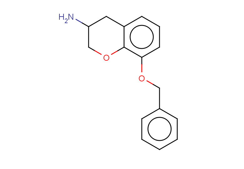 8-(benzyloxy)-3,4-dihydro-2H-1-benzopyran-3-amine