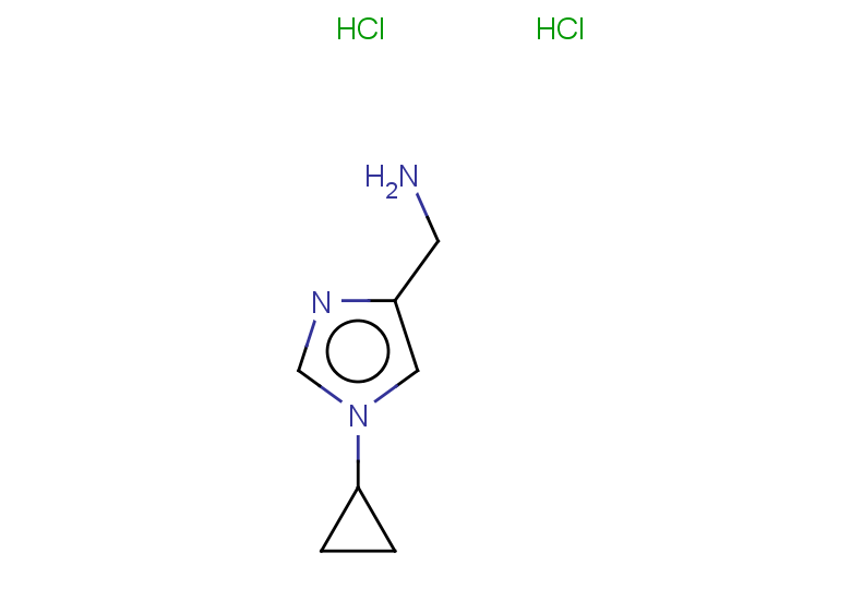 (1-cyclopropyl-1H-imidazol-4-yl)methanamine dihydrochloride