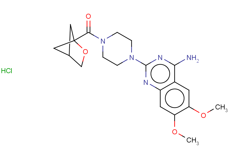 6,7-dimethoxy-2-[4-({2-oxabicyclo[2.1.1]hexan-1-yl}carbonyl)piperazin-1-yl]quinazolin-4-amine hydrochloride