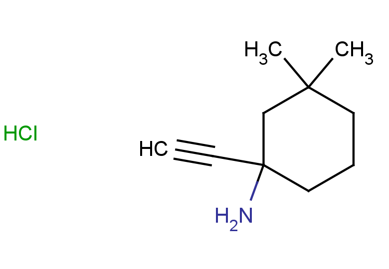 1-ethynyl-3,3-dimethylcyclohexan-1-amine hydrochloride