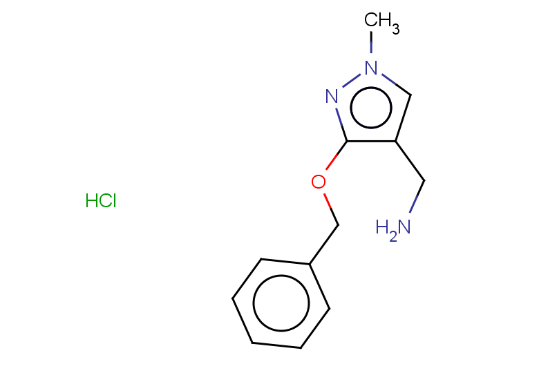 [3-(benzyloxy)-1-methyl-1H-pyrazol-4-yl]methanamine hydrochloride