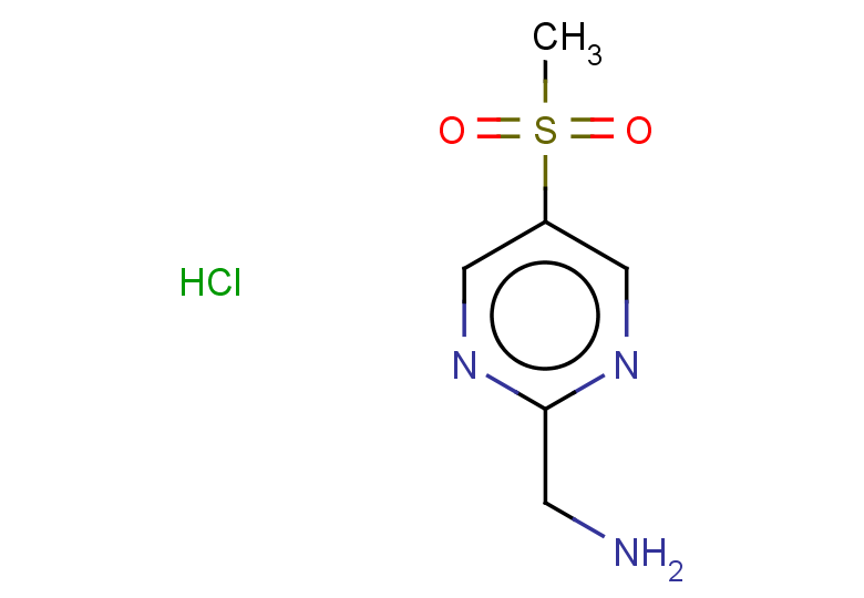(5-methanesulfonylpyrimidin-2-yl)methanamine hydrochloride