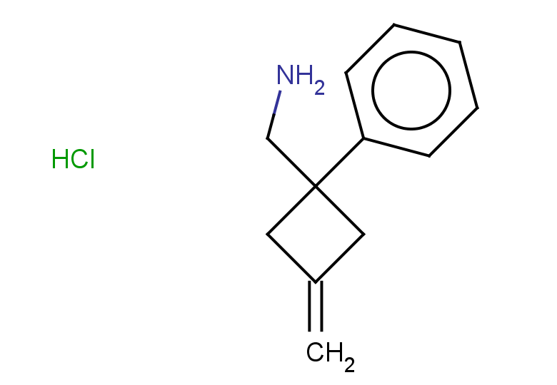 (3-methylidene-1-phenylcyclobutyl)methanamine hydrochloride