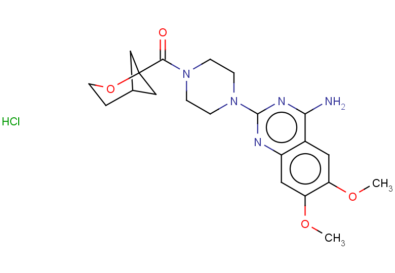 6,7-dimethoxy-2-[4-({2-oxabicyclo[3.1.1]heptan-1-yl}carbonyl)piperazin-1-yl]quinazolin-4-amine hydrochloride