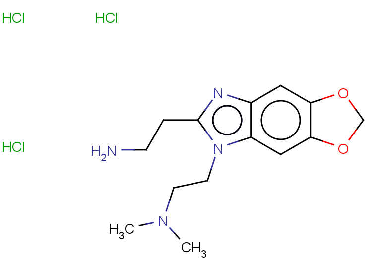 2-{12-[2-(dimethylamino)ethyl]-4,6-dioxa-10,12-diazatricyclo[7.3.0.0^{3,7}]dodeca-1(9),2,7,10-tetraen-11-yl}ethan-1-amine trihydrochloride