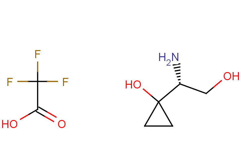 1-[(1R)-1-amino-2-hydroxyethyl]cyclopropan-1-ol; 2,2,2-trifluoroacetic acid