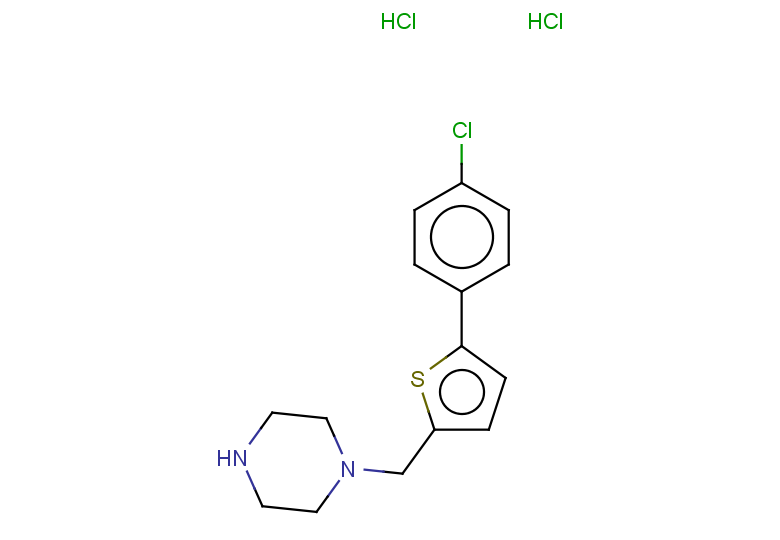 1-{[5-(4-chlorophenyl)thiophen-2-yl]methyl}piperazine dihydrochloride