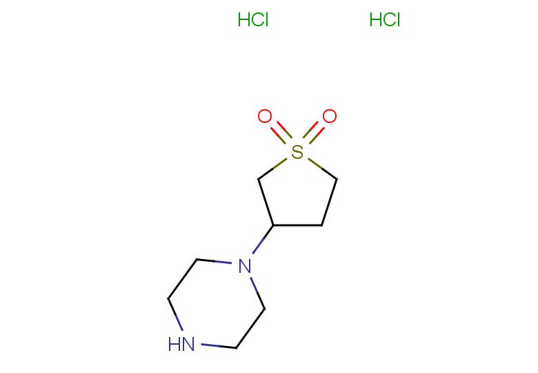1-(tetrahydro-1,1-dioxido-3-thienyl)piperazine dihydrochloride