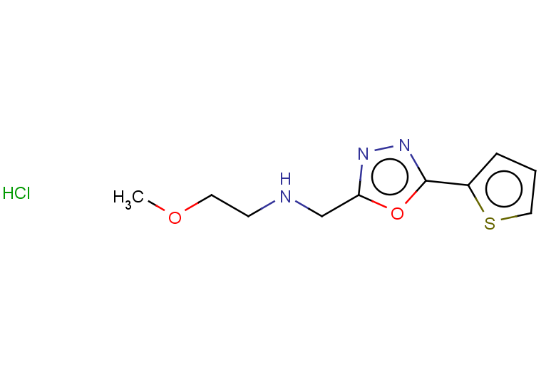 (2-methoxyethyl)({[5-(thiophen-2-yl)-1,3,4-oxadiazol-2-yl]methyl})amine hydrochloride