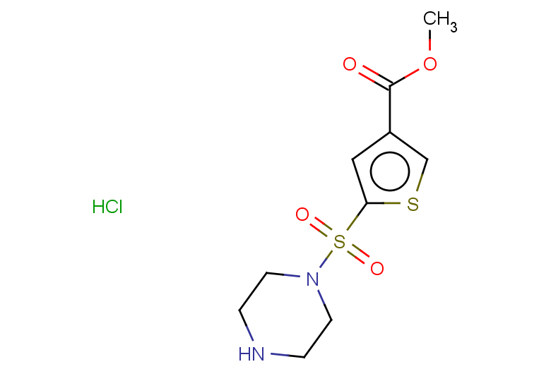 methyl 5-(piperazine-1-sulfonyl)thiophene-3-carboxylate hydrochloride