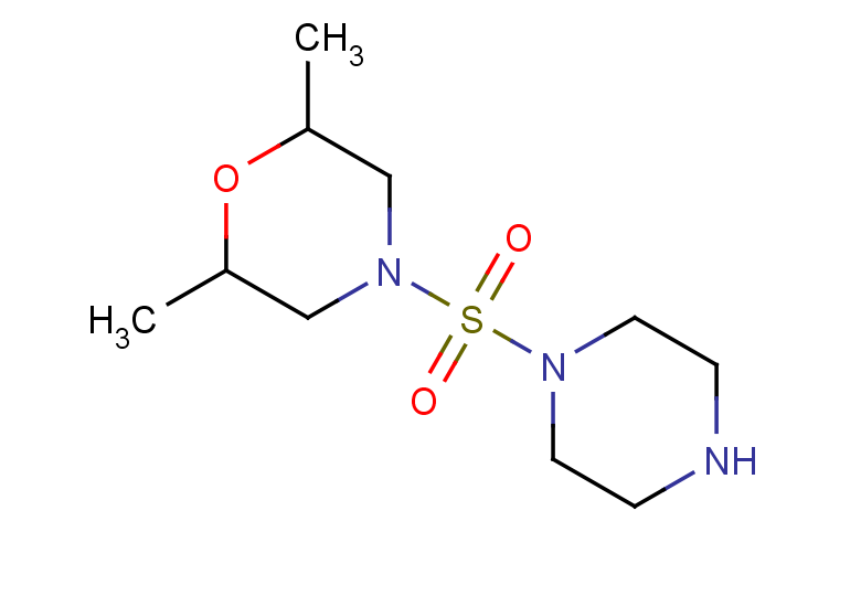 2,6-dimethyl-4-(piperazine-1-sulfonyl)morpholine