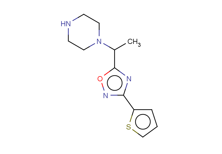 1-{1-[3-(thiophen-2-yl)-1,2,4-oxadiazol-5-yl]ethyl}piperazine