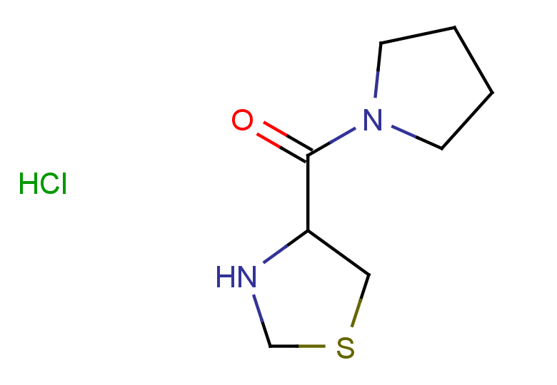 4-(pyrrolidine-1-carbonyl)-1,3-thiazolidine hydrochloride