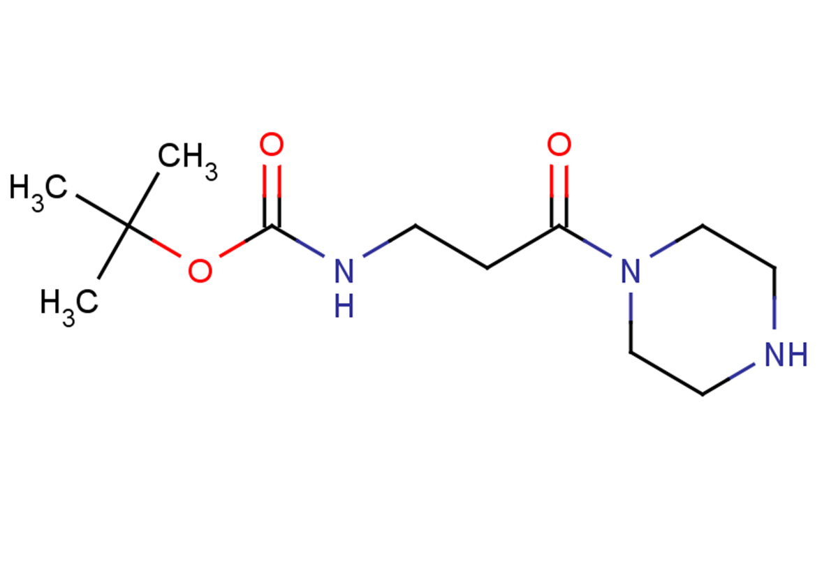 tert-butyl N-[3-oxo-3-(piperazin-1-yl)propyl]carbamate