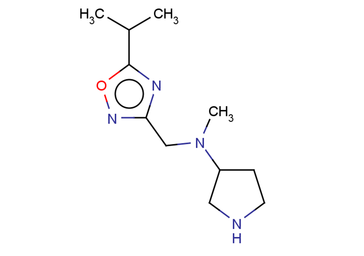 N-methyl-N-{[5-(propan-2-yl)-1,2,4-oxadiazol-3-yl]methyl}pyrrolidin-3-amine