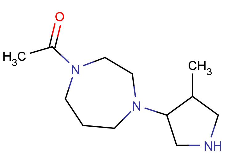 1-[4-(4-methylpyrrolidin-3-yl)-1,4-diazepan-1-yl]ethan-1-one