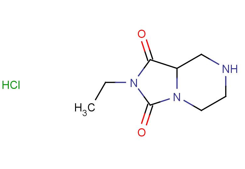 2-ethyl-octahydroimidazolidino[1,5-a]piperazine-1,3-dione hydrochloride