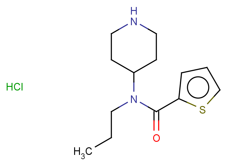 N-(piperidin-4-yl)-N-propylthiophene-2-carboxamide hydrochloride
