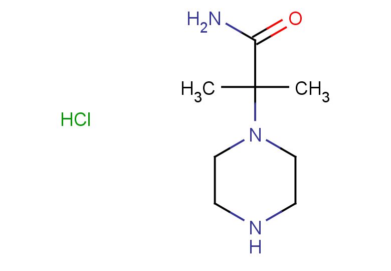 2-methyl-2-(piperazin-1-yl)propanamide hydrochloride