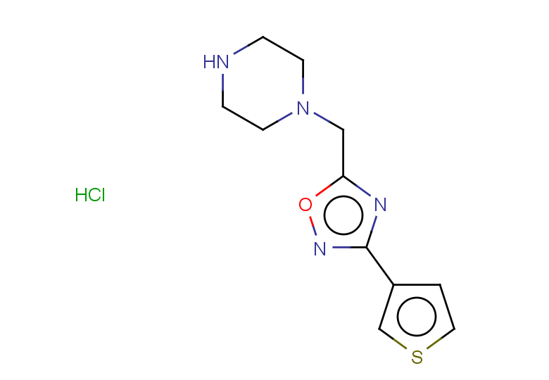 1-{[3-(thiophen-3-yl)-1,2,4-oxadiazol-5-yl]methyl}piperazine hydrochloride