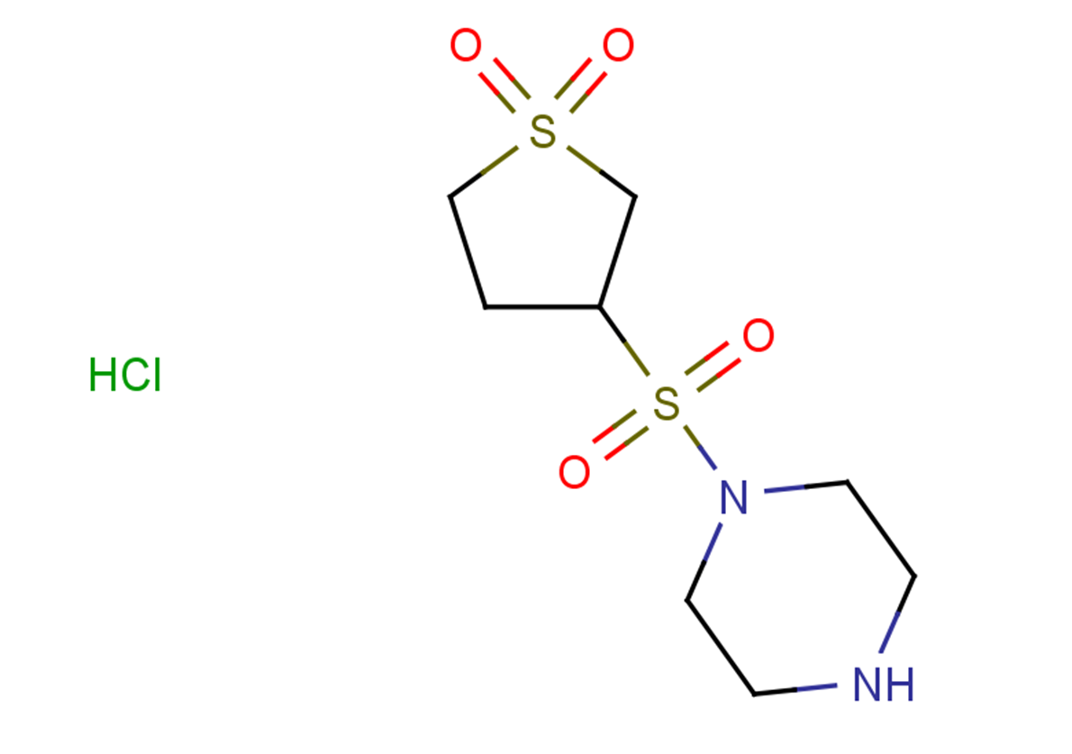 3-(piperazine-1-sulfonyl)-1lambda6-thiolane-1,1-dione hydrochloride