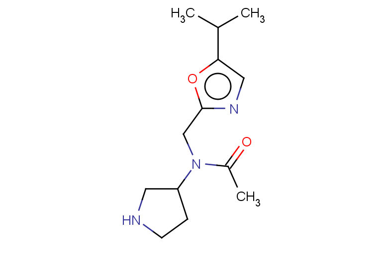 N-{[5-(propan-2-yl)-1,3-oxazol-2-yl]methyl}-N-(pyrrolidin-3-yl)acetamide
