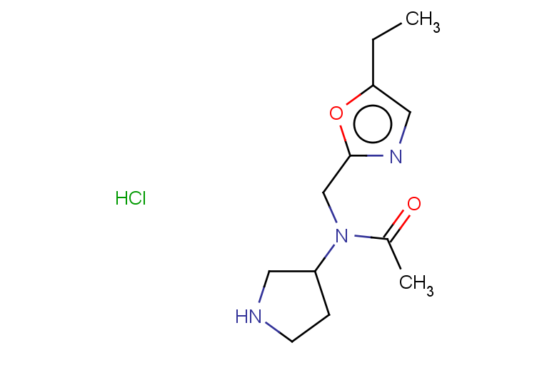 N-[(5-ethyl-1,3-oxazol-2-yl)methyl]-N-(pyrrolidin-3-yl)acetamide hydrochloride