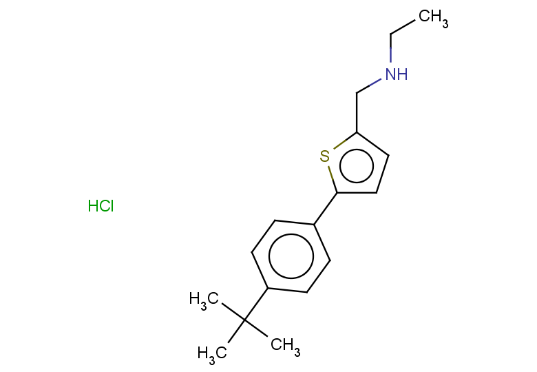{[5-(4-tert-butylphenyl)thiophen-2-yl]methyl}(ethyl)amine hydrochloride