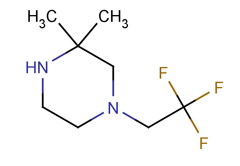 3,3-dimethyl-1-(2,2,2-trifluoroethyl)piperazine