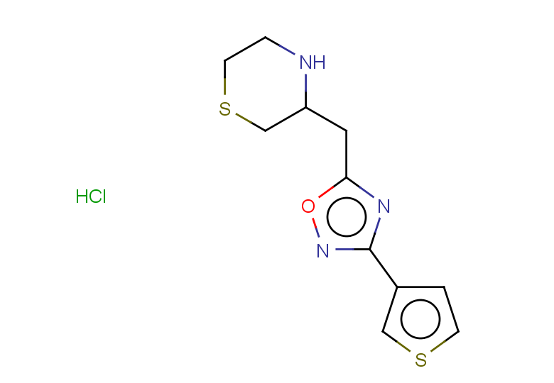 3-{[3-(thiophen-3-yl)-1,2,4-oxadiazol-5-yl]methyl}thiomorpholine hydrochloride