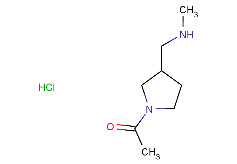 1-{3-[(methylamino)methyl]pyrrolidin-1-yl}ethan-1-one hydrochloride