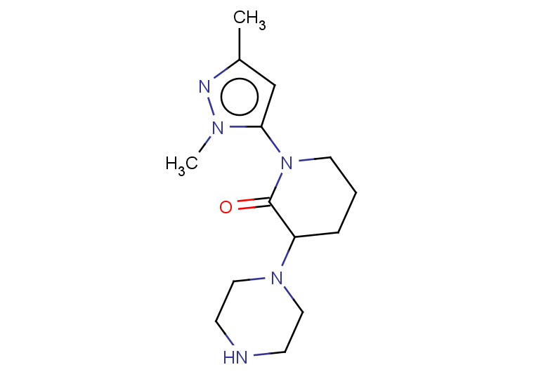 1-(1,3-dimethyl-1H-pyrazol-5-yl)-3-(piperazin-1-yl)piperidin-2-one