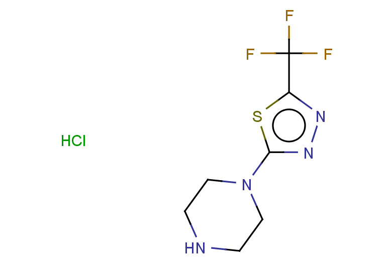 1-[5-(trifluoromethyl)-1,3,4-thiadiazol-2-yl]piperazine hydrochloride