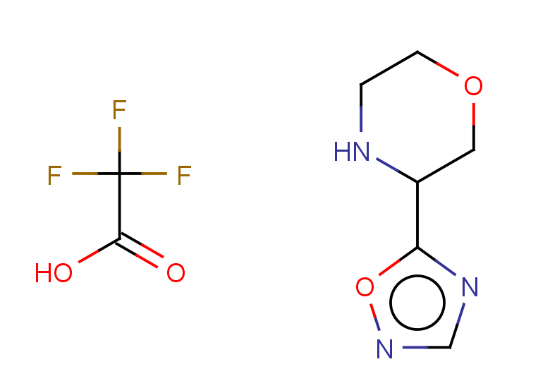 3-(1,2,4-oxadiazol-5-yl)morpholine trifluoroacetate