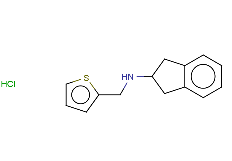 N-(thiophen-2-ylmethyl)-2,3-dihydro-1H-inden-2-amine hydrochloride