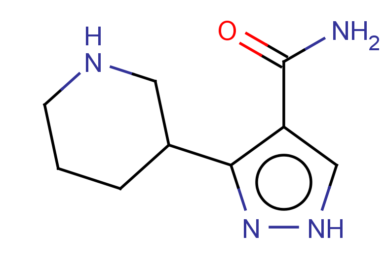 3-(piperidin-3-yl)-1H-pyrazole-4-carboxamide